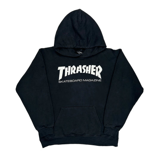 Skateboard Magazine Thrasher Hoodie - Small Black Cotton