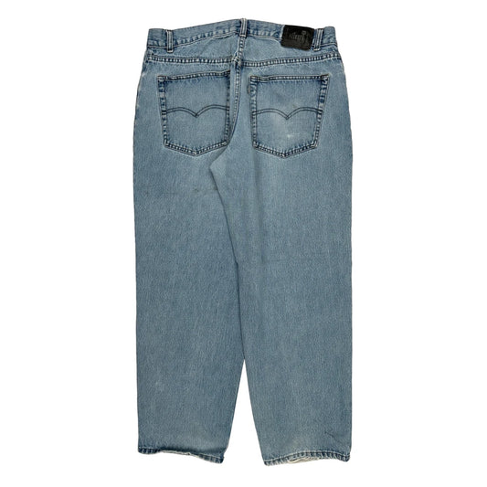 Silver Tabs Levis Baggy Jeans - 36W 32L Light Wash Cotton