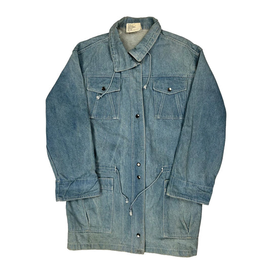 Vintage Unbranded Denim Jacket - Medium Blue Cotton