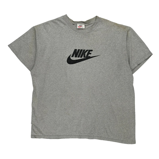 Made In USA Nike T-Shirt - Large Grey Cotton