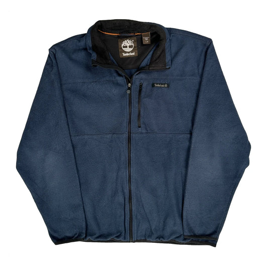 Timberland Fleece Jacket - Large Blue Polyester