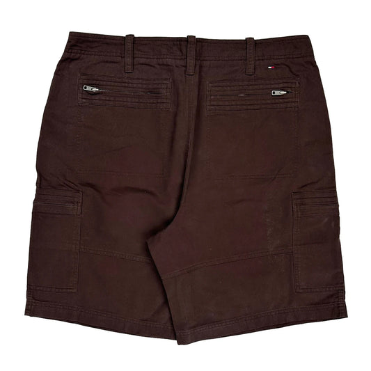 Tommy Hilfiger Cargo Shorts - 36W 9L Brown Cotton