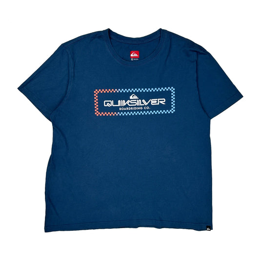 Boardriding Co. Quiksilver Graphic T-Shirt - XL Blue Cotton