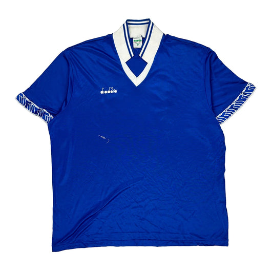Diadora Football Shirt - XL Blue Polyester