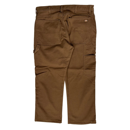 Dickies Carpenter Trousers - 33W 25L Brown Cotton