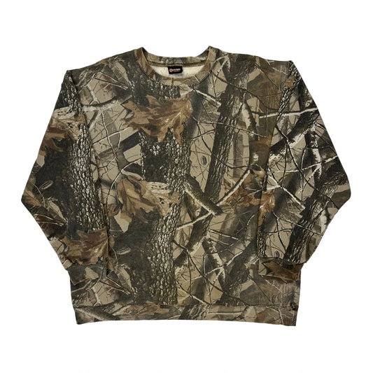 Outfitters Ridge Sweatshirt - Large Camo Cotton Blend