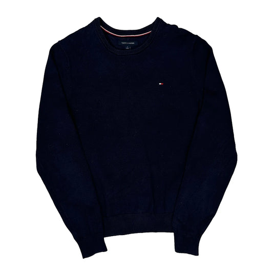 Vintage Tommy Hilfiger Jumper - Medium Navy Cotton