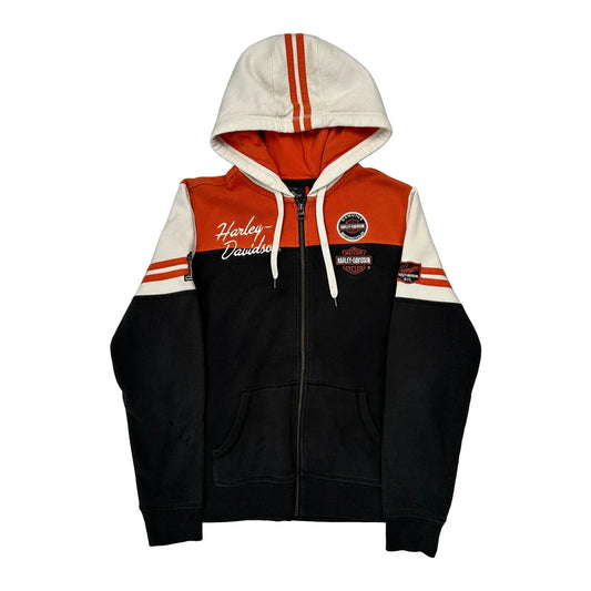 Vintage Motorcycles Harley Davidson Graphic Hoodie - XL Black Cotton