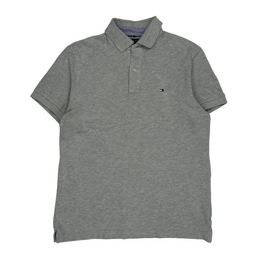 Tommy Hilfiger Polo Shirt - Medium Grey Cotton