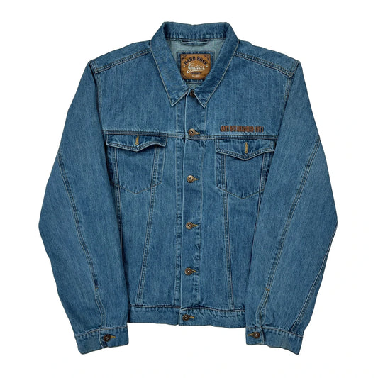 Vintage Berlin Hard Rock Cafe Denim Jacket - Large Blue Denim