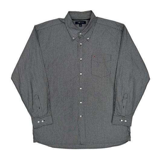Tommy Hilfiger Striped Shirt - XL Grey Cotton