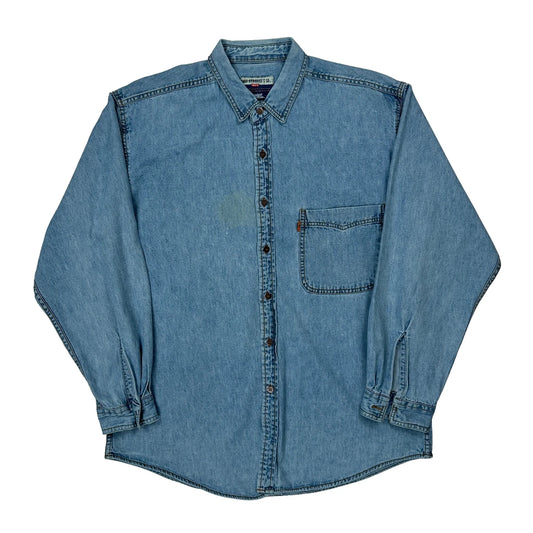Vintage Levis Denim Shirt - Large Blue Cotton