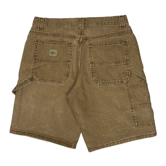 Lee Carpenter Shorts - 30W 11L Brown Cotton