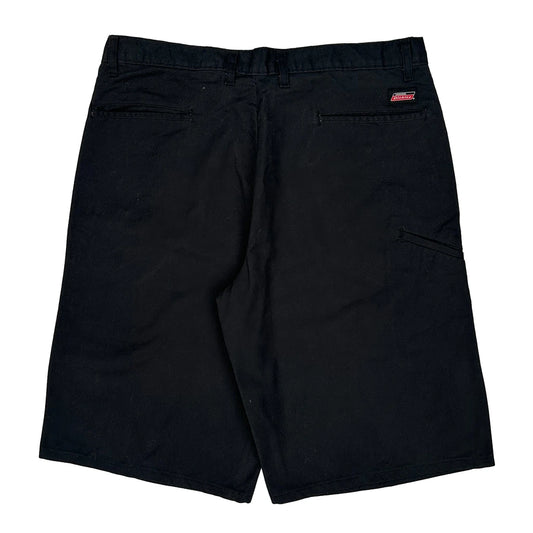 Dickies Baggy Shorts - 36W 11L Black Polyester Blend