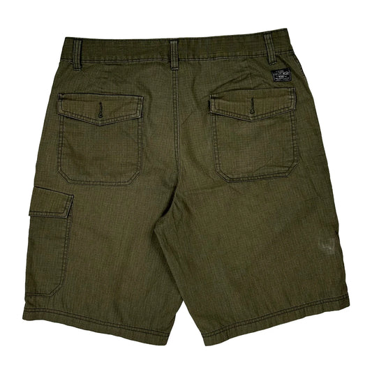 Vintage Vans Cargo Shorts - 34W 11L Green Cotton