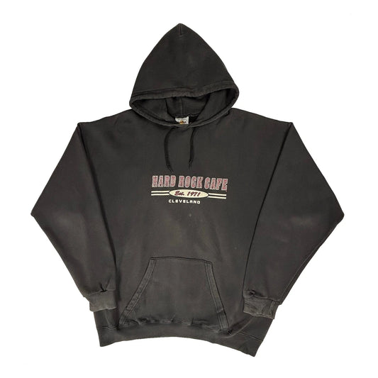 Cleveland Hard Rock Cafe Hoodie - XL Black Cotton