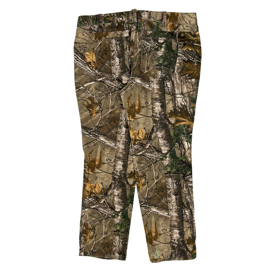 Realtree Camo Cargo Trousers - 40W UK 18 Green Cotton
