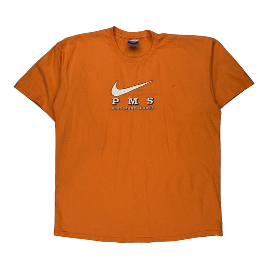 Nike T-Shirt - XL Orange Cotton