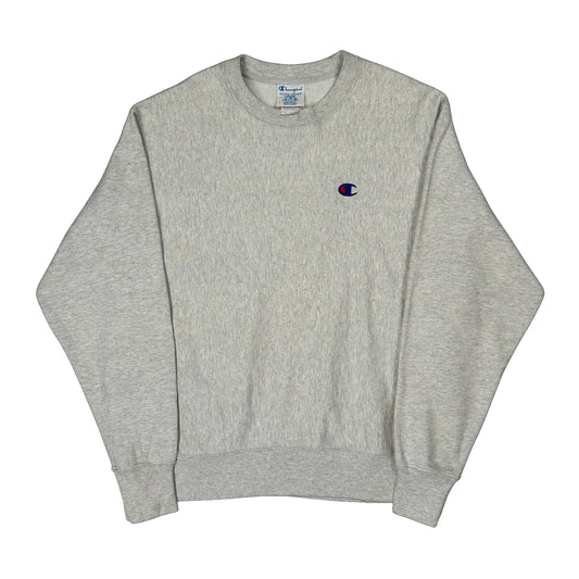 Reverse Weave Champion Sweatshirt - Large Grey Cotton Blend