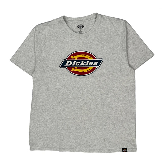 Dickies T-Shirt - Large Grey Cotton