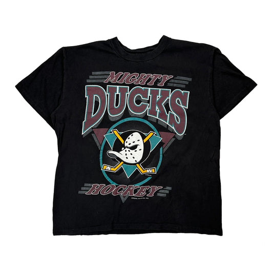 Mighty Ducks Official Fan Nhl T-Shirt - XL Black Cotton