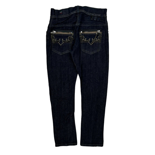 Vintage Diesel Slim Fit Jeans - 28W UK 6 Dark Wash Cotton