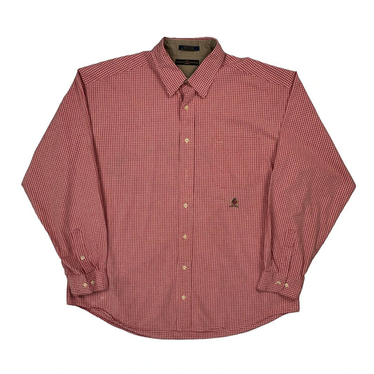 Vintage Tommy Hilfiger Checked Shirt - 2XL Red Cotton