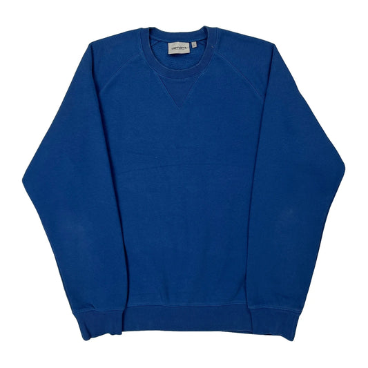 Carhartt Sweatshirt - Large Blue Cotton