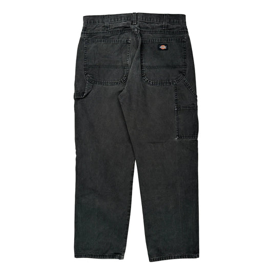 Dickies Carpenter Trousers - 32W 30L Black Cotton