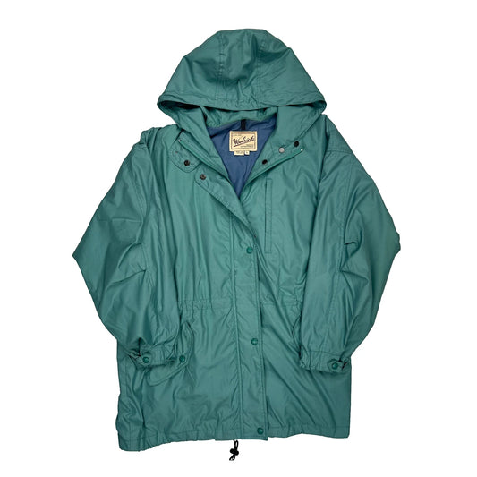 Woolrich Windbreaker - Large Green Nylon