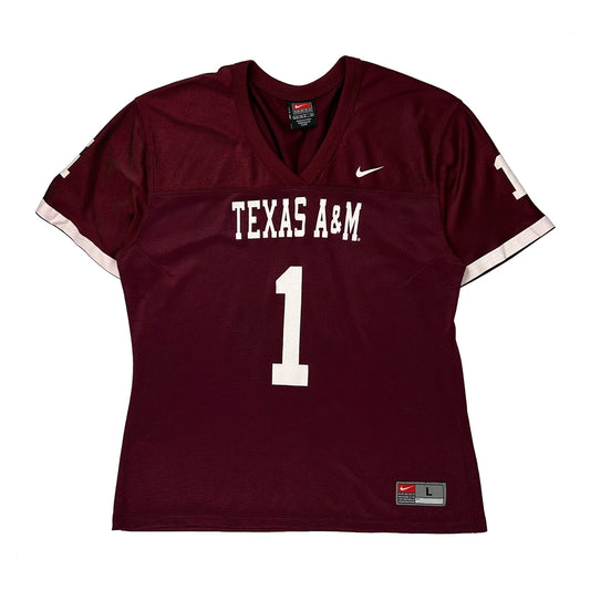 Texas A&M Nike College Jersey - Large Burgundy Polyester