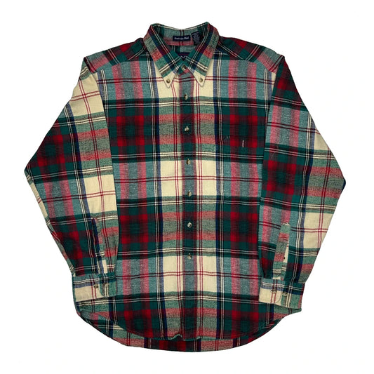 Cambridge Plaid Gant Checked Flannel Shirt - Large Multicoloured Cotton