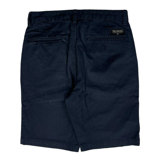 Billabong Chino Shorts - 28W 10L Navy Cotton