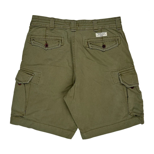 Polo By Ralph Lauren Cargo Shorts - 34W 10L Green Cotton