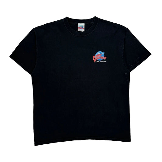 Vintage Planet Hollywood Graphic T-Shirt - XL Black Cotton