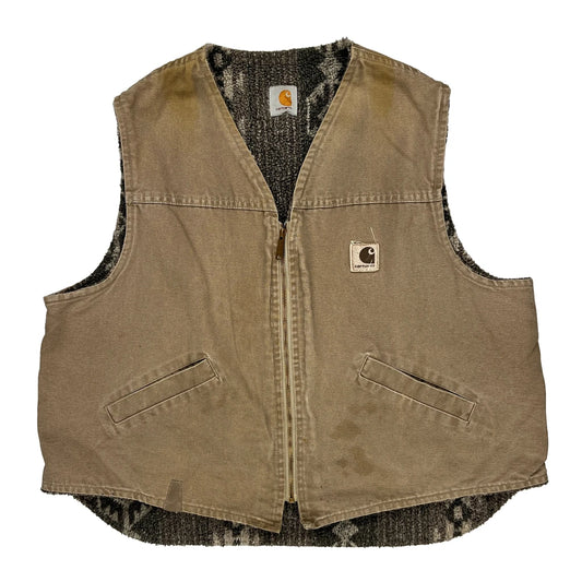Carhartt Gilet - XL Brown Cotton
