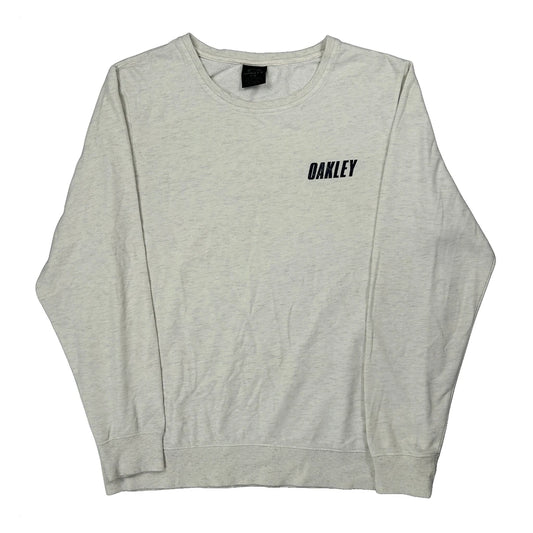 Oakley Slim Fit Sweatshirt - Large White Cotton