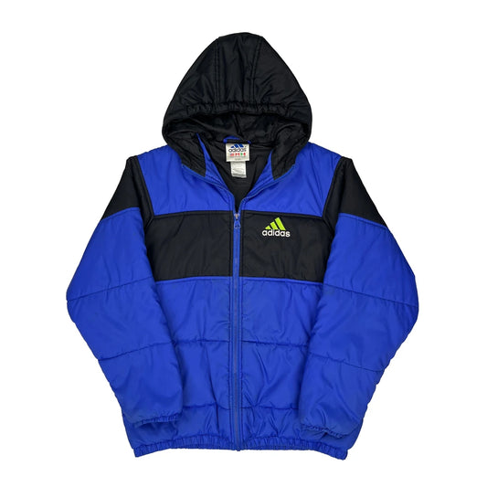 Vintage Adidas Puffer - XL Blue Polyester