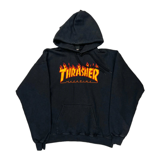 Magazine Thrasher Graphic Hoodie - Medium Black Cotton