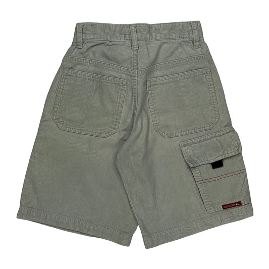 Vintage Boys Quiksilver Carpenter Shorts - 22W 9L Grey Cotton