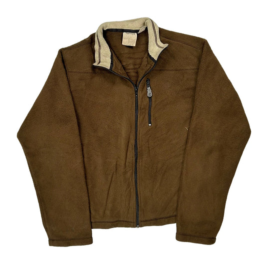 Vintage Timberland Fleece Jacket - Large Brown Polyester