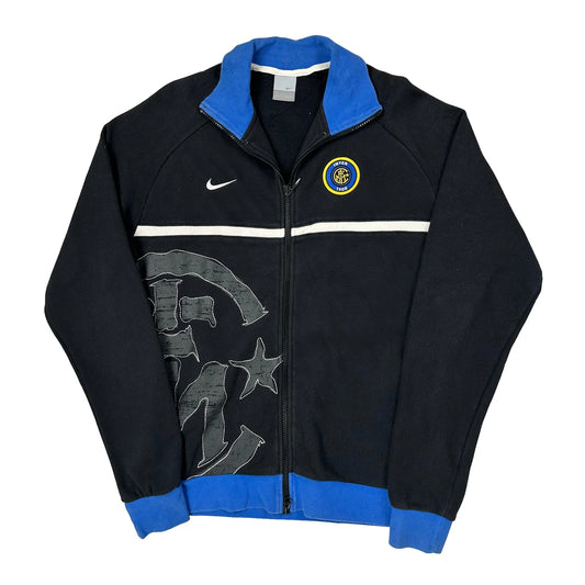Inter Milan Nike Graphic Track Jacket - Large Black Polyester