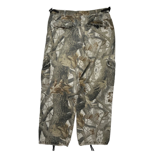 Outfitters Ridge Camo Cargo Trousers - 36W 30L Camo Cotton