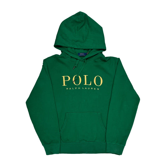 Polo By Ralph Lauren Spellout Hoodie - Medium Green Cotton