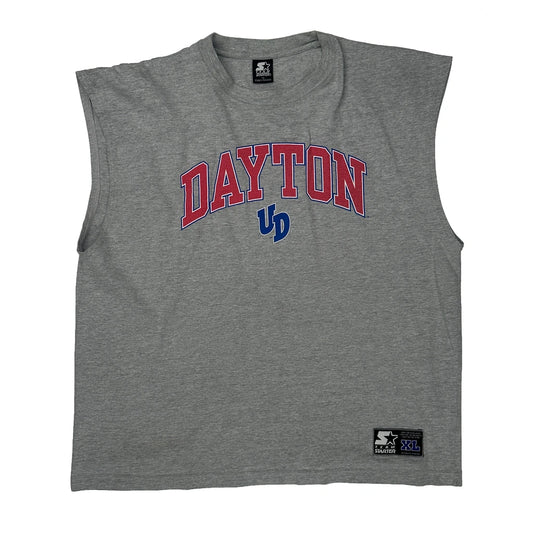 Vintage Starter College T-Shirt - XL Grey Cotton