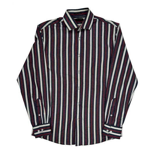 Tommy Hilfiger Striped Shirt - Medium Multicoloured Cotton