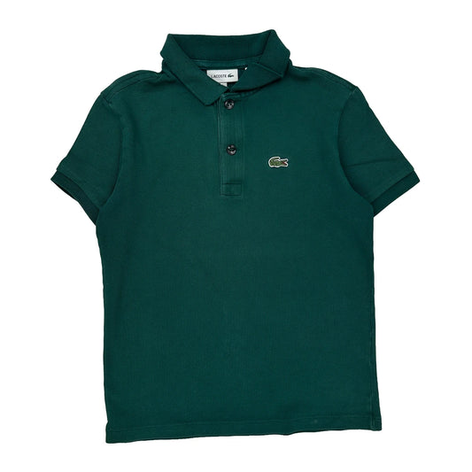 Vintage Age 8 Lacoste Polo Shirt - Medium Green Cotton