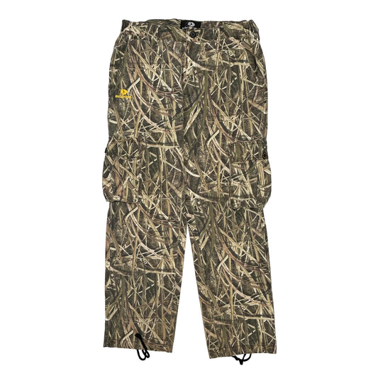 Mossy Oak Camo Cargo Trousers - Mediumw 30L Khaki Cotton Blend