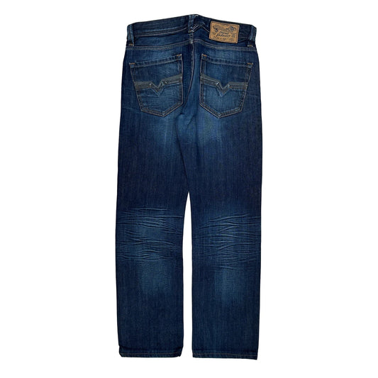 Diesel Relaxed Straight Jeans - 32W 30L Blue Denim