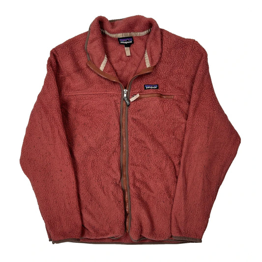 Vintage Patagonia Fleece Jacket - XL Red Polyester
